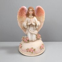 1995 Roman Seraphim Classic "The Rainbow's End" Angel Music Box, Collectible Music Box, Gift for Angel Lovers