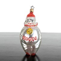 Vintage Blown Glass Christmas Ornament, 500,000 Clown, Unique Figural Ornament