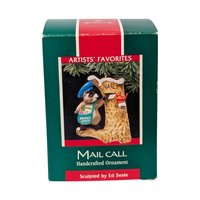 Vintage Hallmark Ornament Lot - 90s - 80s Keepsake Ornaments with Boxes - Train, Santa, Animals & More