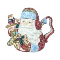 Vintage Avon St. Nicholas Teapot - Collectible Christmas Teapot, Holiday Decor, Gift for Teapot Collectors, Vintage Christmas Decor