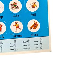 Vintage Whitman Help Yourself Picture Word Puzzles, 1961 No. 1 & 3, Educational Toys, Preschool Learning, Kids Room Decor