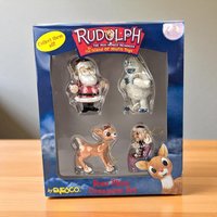 2000 Enesco Rudolph Ornament Set, Misfit Toys, 4 Piece, New in Package, Christmas Decor, Collectible Ornaments