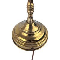 Vintage Double Brass Table Lamp, 16 Inch Height, Dual Light Desk Lamp, Antique Style Lighting, Unique Home Decor, Gift for Reader