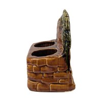Vintage McCoy "Under the Spreading Chestnut Tree" Planter, Ceramic Flower Pot, 6.5 Inch Height, Collectible Pottery, Unique Garden Decor