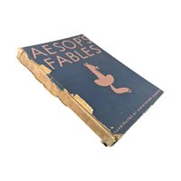 Vintage Aesop's Fables Hardcover, Illustrated by Christopher Sanders, Classic Literature, Collectible Book, Gift for Book Lover