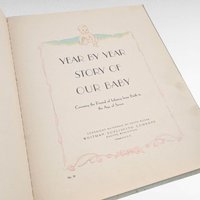 Vintage 1934 Story of Our Baby Book, Unused Whitman Memory Book, Edit Kovar Art Deco Era Keepsake Journal, Newborn to Seven Years