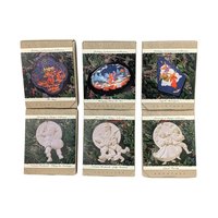 Vintage 1993 Hallmark Holiday Enchantment Ornaments - Set of 6 with Boxes - Christmas Decor