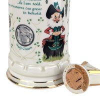 1979 Old Commonwealth The Coins of Ireland Decanter, Irish Whiskey Decanter, Leprechaun Decor, Collectible Decanter, Vintage Barware