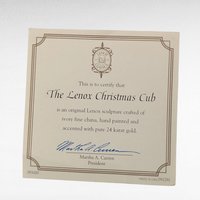 Lenox Christmas Cub Figurine, Vintage Polar Bear with Present, Ivory Porcelain Holiday Decor, Collectible Animal Figurine with Gold Trim