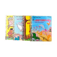 Vintage Little Golden Book Set, Winnie the Pooh, Mother Goose, Bert's Inventions, Road Runner, Children's Story Collection, Classic Reads