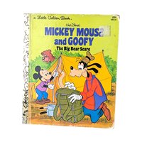 Set of 4 Vintage Little Golden Books, Donald Duck, Christmas Carol, Oscar's Book, Mickey Mouse, Children's Story Collection