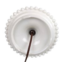 Vintage Milk Glass Hobnail Lamp, 11.5", White Glass Table Lamp, Retro Home Decor, Bedside Lamp, Vanity Lamp, Unique Gift