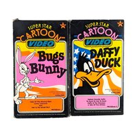 Vintage Cartoon VHS Lot, Disney, Looney Tunes, Bugs Bunny, Daffy Duck, Foghorn Leghorn, Goofy, Classic Animation, Collectible VHS