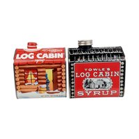 Vintage Towle's Log Cabin Syrup Tins, 1979 Tin Bank & 100th Anniversary Tin, Collectible Tins, Vintage Kitchen Decor, Gift for Collector