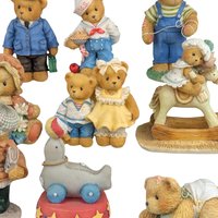 Cherished Teddies Figurines Lot, 1991-2000, Collectible Resin Bears, Vintage Enesco Figurines, Gift for Teddy Bear Lovers
