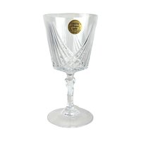 Vintage Crystal D'Arques Water Goblets, Set of 6, Taille Combourg, 25.5cl, French Crystal Glasses, Elegant Tableware, Gift for Entertaining