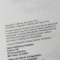 1984 John Gray "What You Feel You Can Heal" Softcover Book, Relationship Guide, Heart Publishing
