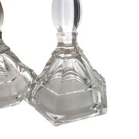 Vintage Tiffany & Co. Crystal Hampton Candlesticks | Pair of Crystal Candle Holders | Elegant Home Decor | Wedding Gift | Anniversary Gift