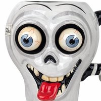 2002 Dept 56 Googly Eye Skull Mug, Halloween Mug, Spooky Decor, Novelty Mug, Collectible Mug, Gift for Halloween Lover