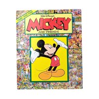1993 Disney Mickey and Friends Time Twisters Look and Find Book, Vintage Hardcover Children's Book, Disneyana Collector