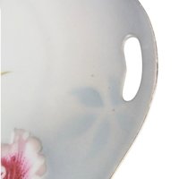 Vintage PV Vessra Germany Floral Plate: Hand-Painted Rose Vanity Tray