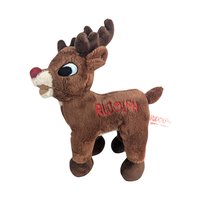 Vintage Dandee Rudolph & Dancer Plush Set, Christmas Holiday Decor, Nostalgic Plush Toys, Gift for Rudolph Fan