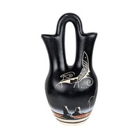 Vintage Southwestern Wedding Vase, Hand-Painted Native American Pottery, Unique Vase, Ceremonial Decor, Signed Pottery, Collectible Vase