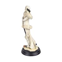 Vintage Resin Art Deco Lady Figurine, Elegant Woman Sculpture, Decorative Art, Collectible Figurine, Art Deco Style Statue