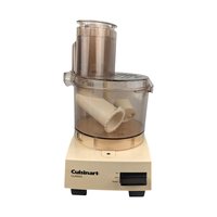 Vintage Cuisinart DLC 100 Food Processor Set: Wood Blade Caddy/ Manual
