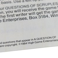 1984 High Game A Question of Scruples, Complete Vintage Board Game, Ethical Dilemma Game, Party Game, Conversation Starter