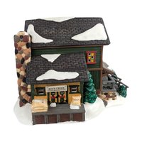 1998 Dept 56 Rock Creek Mill House, Ceramic Village Building, Handpainted Christmas Decor, Lighted Holiday House, Collectible Village Piece