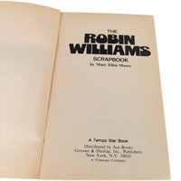 1979 Robin Williams Scrapbook, Mary Ellen Moore, Softcover Book, Mork & Mindy Star, Vintage Celebrity Book