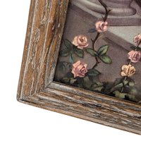 Vintage Framed Saint Anthony of Padua Print: Catholic Religious Art