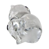 Vintage Fenton Clear Glass Bear Figurine, Crystal Bear, Collectible Figurine, Glass Animal, Home Decor, Paperweight, Gift for Bear Lover
