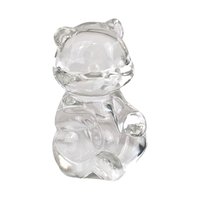 Vintage Fenton Clear Glass Bear Figurine, Crystal Bear, Collectible Figurine, Glass Animal, Home Decor, Paperweight, Gift for Bear Lover