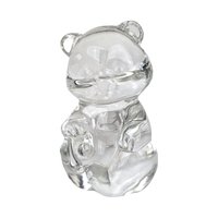 Vintage Fenton Clear Glass Bear Figurine, Crystal Bear, Collectible Figurine, Glass Animal, Home Decor, Paperweight, Gift for Bear Lover