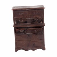 Vintage Dollhouse Furniture Set, 1:16 Scale Renwal & Ideal, Colonial Hutch, Fireplace, Dresser, Radios, 1950s Miniature Lot