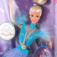 Vintage 1997 Olympic Skater Barbie Doll: Mattel Collectible Toy