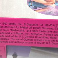 Vintage 1997 Olympic Skater Barbie Doll: Mattel Collectible Toy