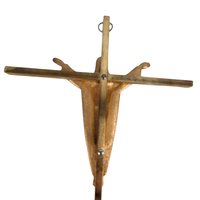 Vintage Metal Crucifix Wall Hanging - Religious Home Decor - Wall Cross - 10 Inch