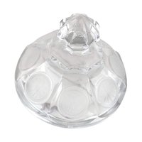 Vintage Fostoria Coin Crystal Urn and Cruet Set - 13" Decorative Glass