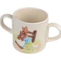 Vintage Beatrix Potter Mrs. Rabbit Ceramic Cup: 1987 Schmid Nursery Decor