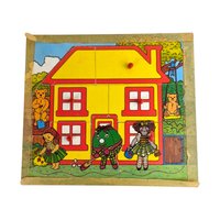 Vintage Children's Puzzle Lot, Garfield, Dopey, Wooden Jigsaw, 1970s-80s Toys, Collectible Puzzles, Gift for Kids, Nostalgic Decor
