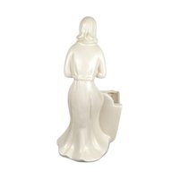 Vintage Royal Haeger Woman and Cradle Planter, White Ceramic Planter, Art Deco Planter, Mid-Century Modern Decor