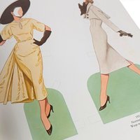 1985 Great Fashion Designs of the Fifties Paper Dolls, Tom Tierney, Complete Set, Vintage Paper Dolls, Gift for Collector