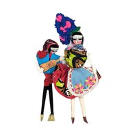 Vintage Portuguese Handmade Dolls, Folk Art Dolls, Couple Dolls, Textile Art, Collectible Dolls, Unique Gift, Home Decor