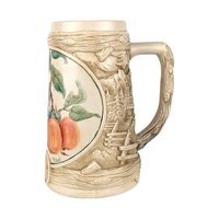 Vintage Ducks Unlimited Ceramic Stein, Cardinal and Peaches Design, Collectible Stein, Bird Lover Gift, Christmas Decor, Man Cave Decor