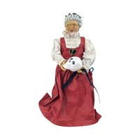 Vintage 1988 Possible Dreams Mrs. Claus Figurine, Altered Halloween Christmas Decor, Spooky Holiday Decor, Unique Gift for Halloween