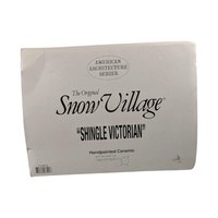 1996 Dept 56 Shingle Victorian House, Snow Village Collectible, Lighted Christmas Village Display, Holiday Home Decor Gift