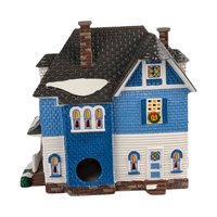 1996 Dept 56 Shingle Victorian House, Snow Village Collectible, Lighted Christmas Village Display, Holiday Home Decor Gift